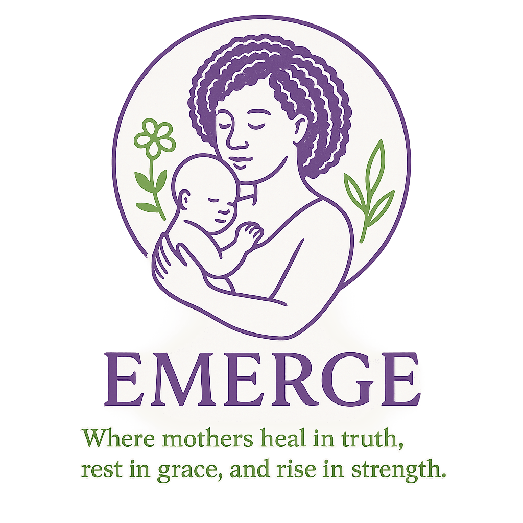 EMERGE Logo of mother and baby