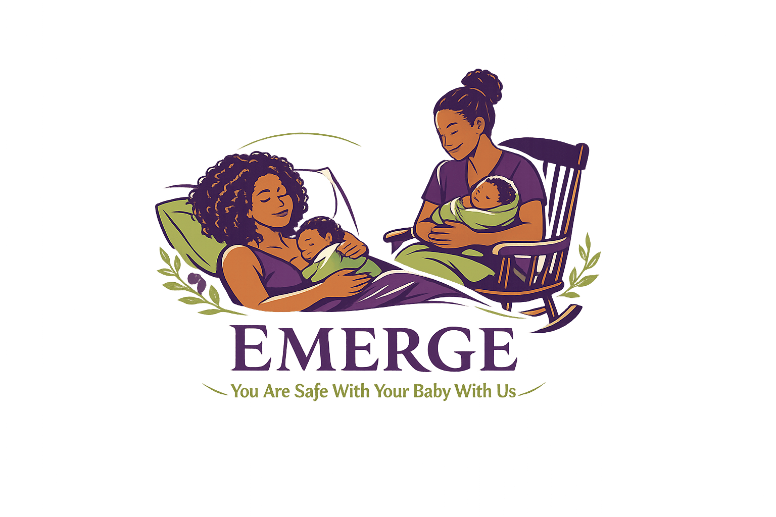 EMERGE supporting mother and babies resting